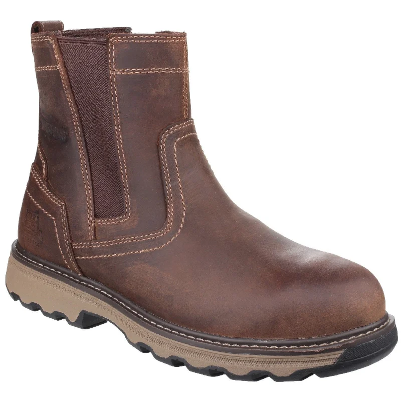 Men's breathable mesh - lined work & safety boots for hot weatherCAT Caterpillar Pelton Safety Boots Men's breathable mesh - lined work & safety boots for hot weatherCAT Caterpillar Pelton Safety Boots