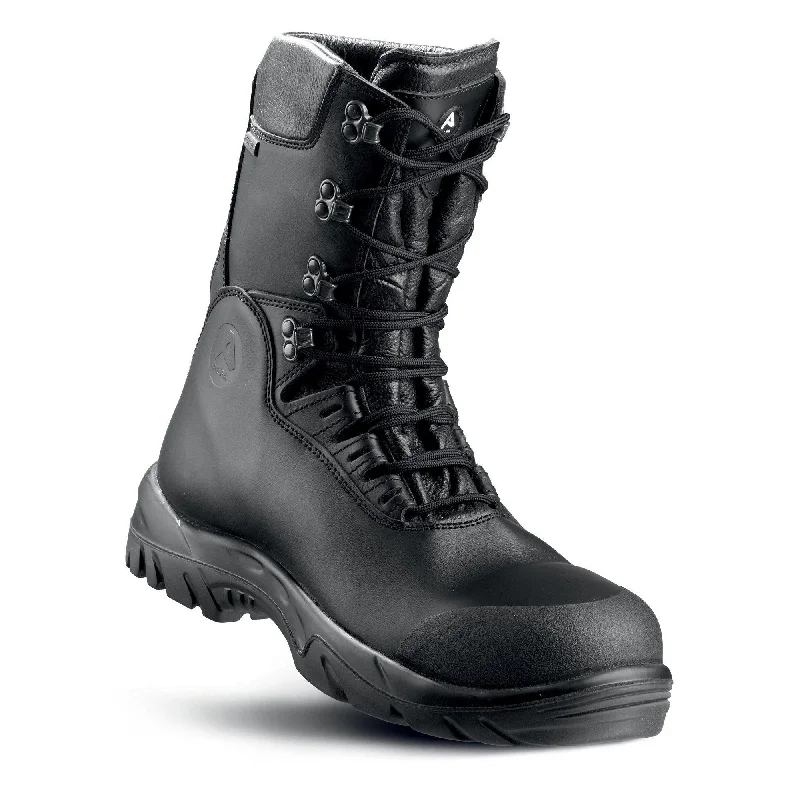 Men's work & safety boots with a reflective strip for low - light visibility723 927 101 SNØRESTØVEL GTX - High working boot - BLACK Men's work & safety boots with a reflective strip for low - light visibility723 927 101 SNØRESTØVEL GTX - High working boot - BLACK