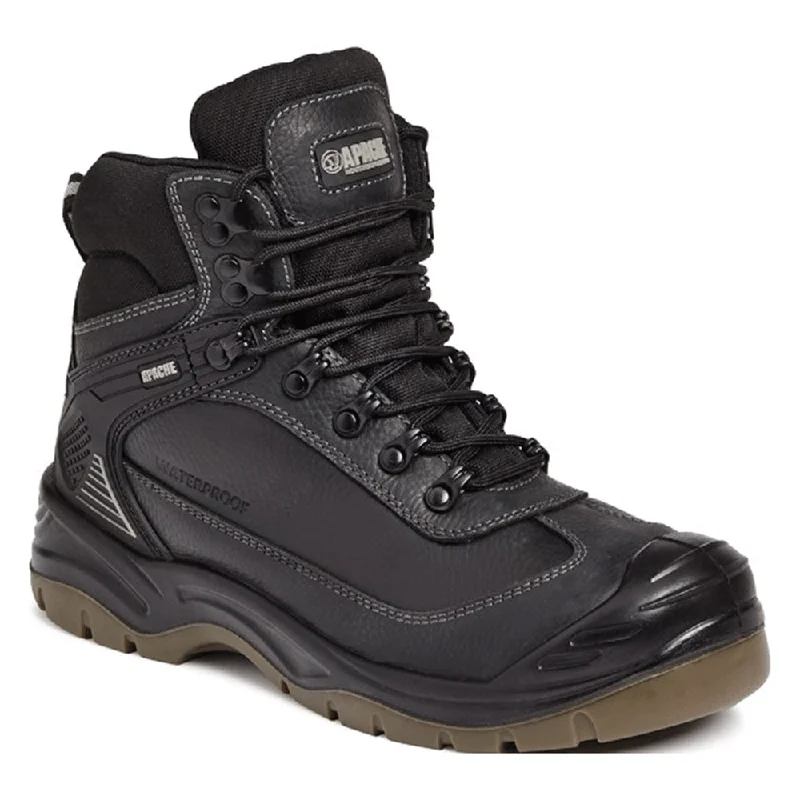 Men's work & safety boots with a high - traction lug pattern for uneven groundApache Ranger Waterproof Leather Safety Hiker Work Boot Various Colours Men's work & safety boots with a high - traction lug pattern for uneven groundApache Ranger Waterproof Leather Safety Hiker Work Boot Various Colours