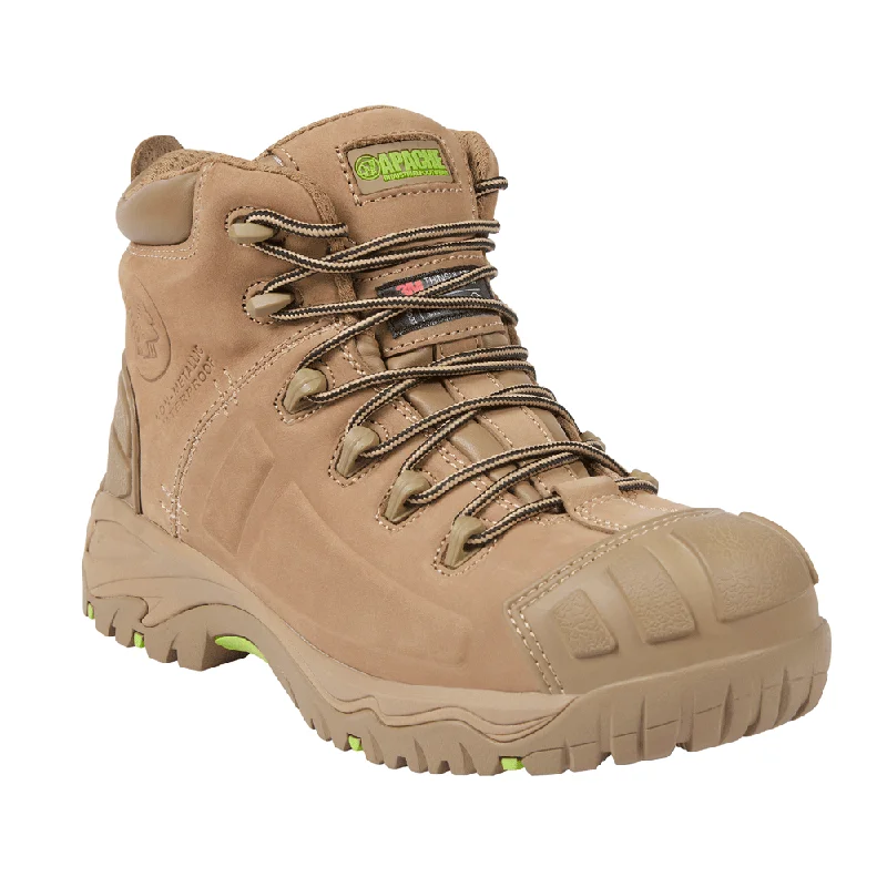 Men's work & safety boots with a padded collar for ankle comfortApache Mercury Non Metallic Composite Toe Cap Waterproof Work Boot Men's work & safety boots with a padded collar for ankle comfortApache Mercury Non Metallic Composite Toe Cap Waterproof Work Boot