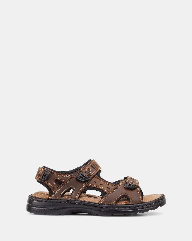 Men's sandals with a shock - absorbing insole Men's sandals with a shock - absorbing insole Simmer Brown Men's sandals with a shock - absorbing insole Men's sandals with a shock - absorbing insole Simmer Brown