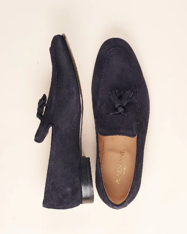 Men's loafers with a smooth leather finish Men's loafers with a smooth leather finish Mirto - Men's Tassel Loafer Navy Suede Men's loafers with a smooth leather finish Men's loafers with a smooth leather finish Mirto - Men's Tassel Loafer Navy Suede