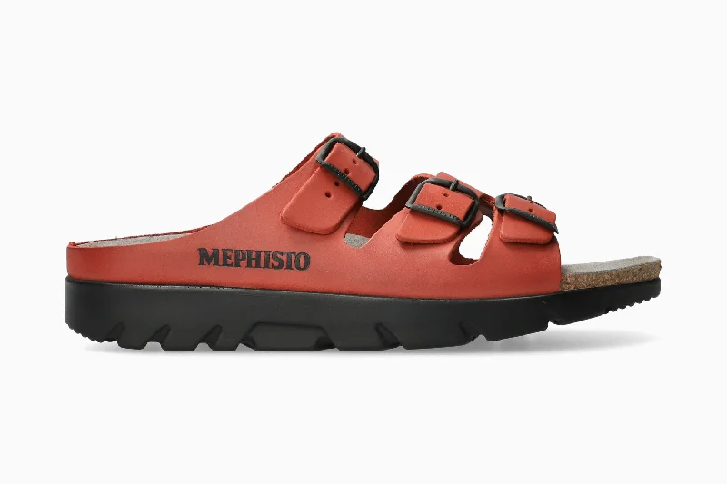 Men's sandals with a padded heel Men's sandals with a padded heel Zach Fit. - Red
