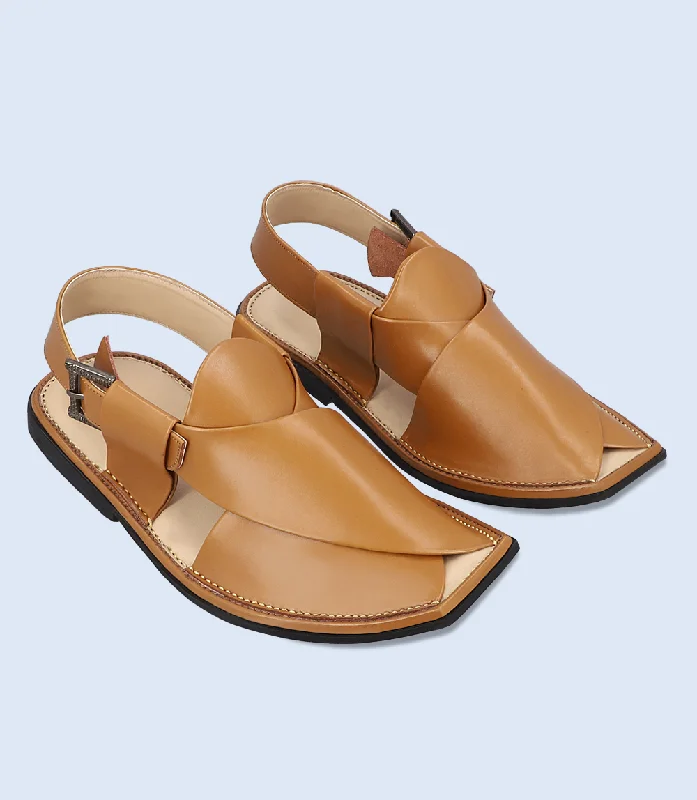 Men's leather sandals with an adjustable strap Men's leather sandals with an adjustable strap BM5503-TAN-Men Peshawari Chappal Men's leather sandals with an adjustable strap Men's leather sandals with an adjustable strap BM5503-TAN-Men Peshawari Chappal