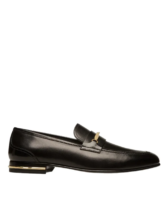 Men's leather loafers with a penny slot Men's leather loafers with a penny slot Bally Genos 6304150 Men's Black Calf Leather Loafers Men's leather loafers with a penny slot Men's leather loafers with a penny slot Bally Genos 6304150 Men's Black Calf Leather Loafers