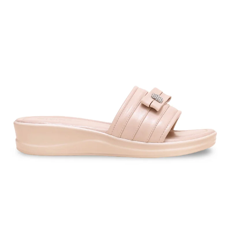 Men's slippers with a stretchy side panel for a better fit Fawn Platform Heel Slipper PU0497 Men's slippers with a stretchy side panel for a better fit Fawn Platform Heel Slipper PU0497