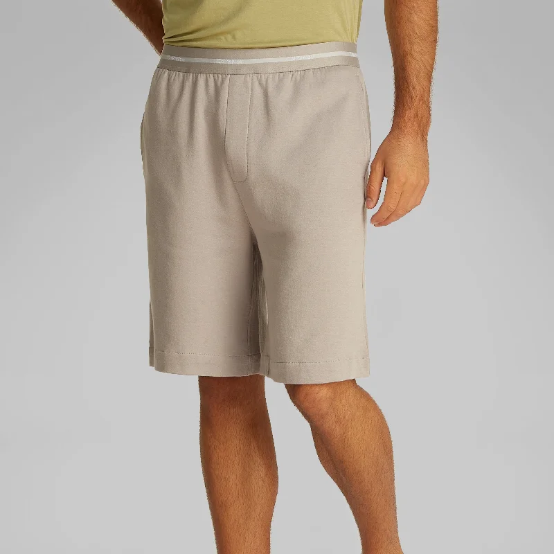 Men's slippers with a Velcro closure for easy on and off Calvin Klein MODERN TERRY Mens Lounge Shorts Ash