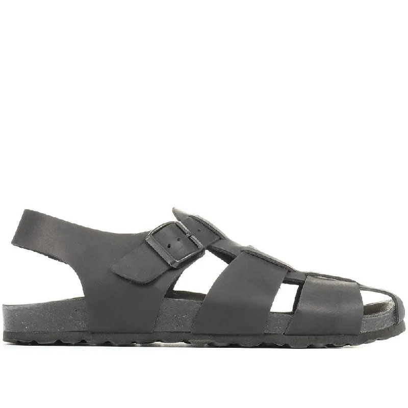 Men's casual shoes with a thick sole for added height Weymouth Leather Fisherman Sandals - WEYMOUTH / 322 195 Men's casual shoes with a thick sole for added height Weymouth Leather Fisherman Sandals - WEYMOUTH / 322 195