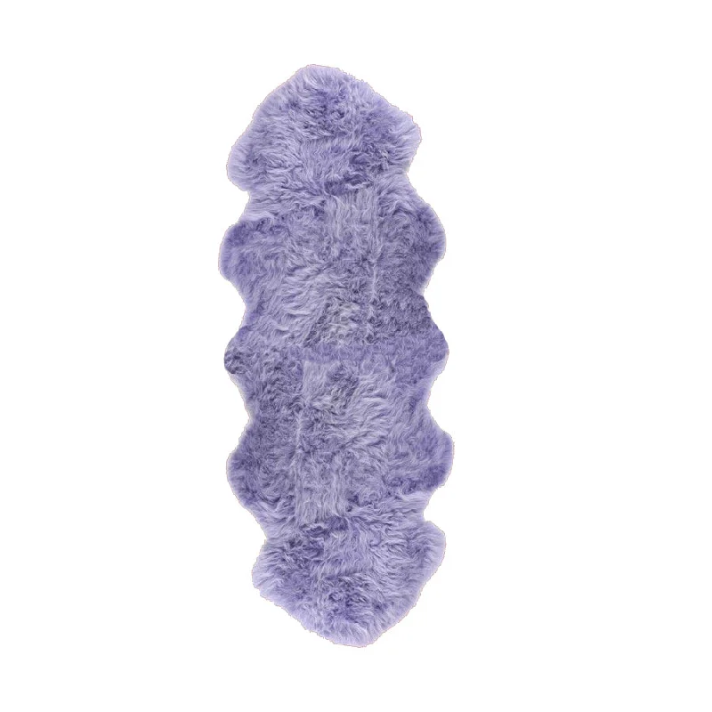Men's slippers with a pointed toe for a stylish appearance Double Sheepskin Rug Colour Lilac Men's slippers with a pointed toe for a stylish appearance Double Sheepskin Rug Colour Lilac