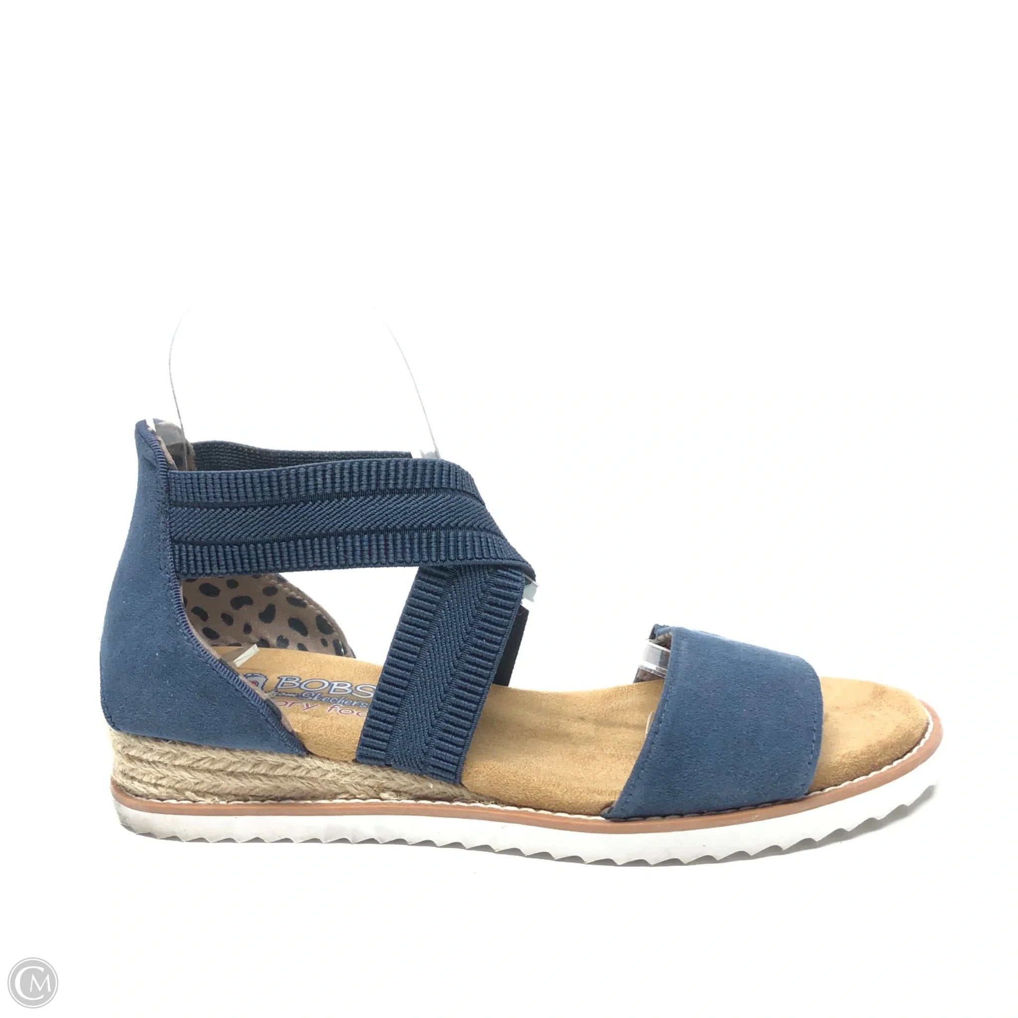 Men's sandals with a flexible sole for easy movement Men's sandals with a flexible sole for easy movement Sandals Heels Wedge By Bobs In Navy, Size: 6.5 Men's sandals with a flexible sole for easy movement Men's sandals with a flexible sole for easy movement Sandals Heels Wedge By Bobs In Navy, Size: 6.5