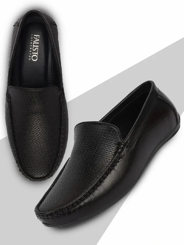 Men's casual sneakers with a mesh upper Basics Men Black Textured Print Side Stitched Casual Slip On Loafers and Moccasin Shoes Men's casual sneakers with a mesh upper Basics Men Black Textured Print Side Stitched Casual Slip On Loafers and Moccasin Shoes