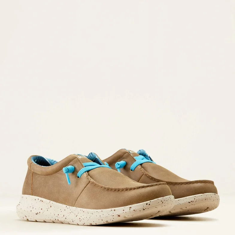 Men's casual shoes with a soft insole for cushioning Ariat Men's Hilo Casual Shoe in Brown Bomber/ Blue Men's casual shoes with a soft insole for cushioning Ariat Men's Hilo Casual Shoe in Brown Bomber/ Blue