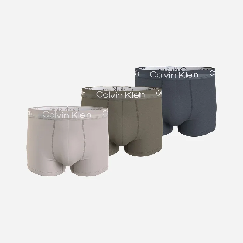 Leather men's slippers with a mule style Calvin Klein MODERN STRUCTURE 3 Pack Trunks Mens Multicoloured Leather men's slippers with a mule style Calvin Klein MODERN STRUCTURE 3 Pack Trunks Mens Multicoloured