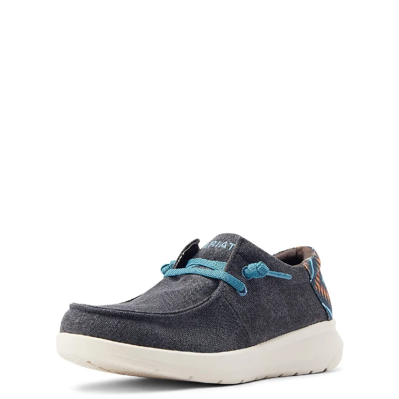 Men's casual shoes with a geometric pattern Ariat Men's Hilo Stretch Charcoal Blue/Blue Aztec Men's casual shoes with a geometric pattern Ariat Men's Hilo Stretch Charcoal Blue/Blue Aztec