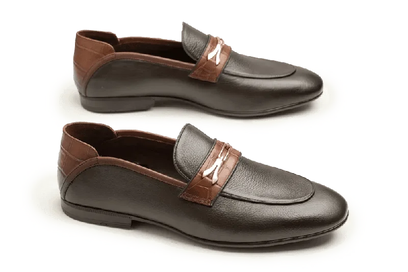 Men's loafers with a low - heeled design Men's loafers with a low - heeled design LOGO 10054 BRM Men's loafers with a low - heeled design Men's loafers with a low - heeled design LOGO 10054 BRM