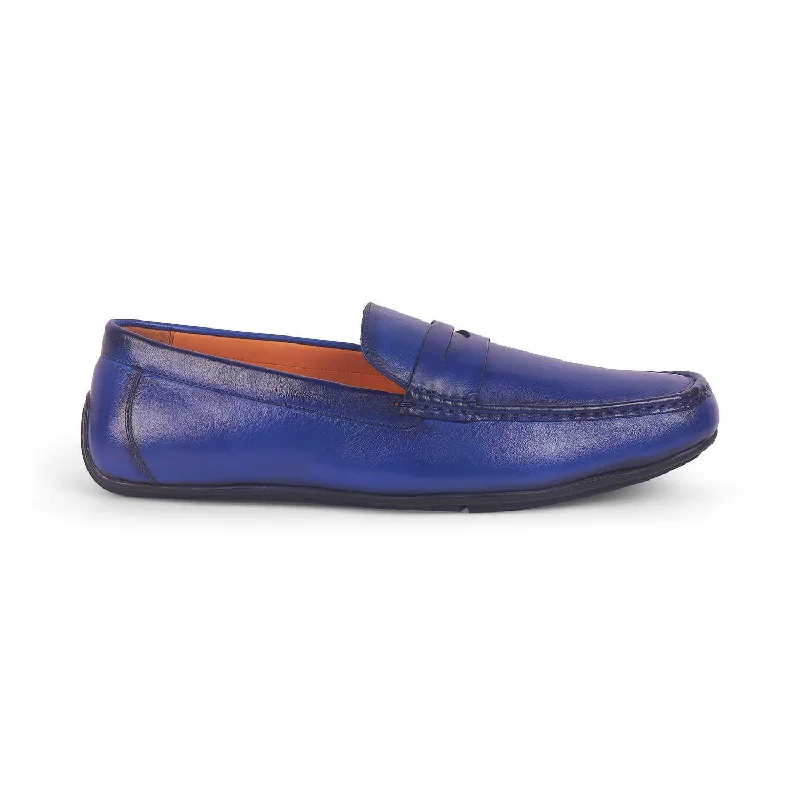 Men's loafers with a moc - toe design Men's loafers with a moc - toe design Tresmode Monto Blue Men's Leather Penny Driving Loafers Men's loafers with a moc - toe design Men's loafers with a moc - toe design Tresmode Monto Blue Men's Leather Penny Driving Loafers