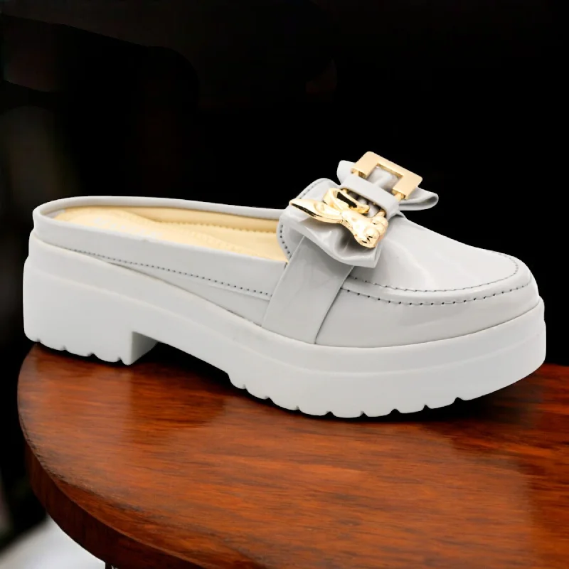 Men's slippers with a stretchy side panel for a better fit M0432 open back