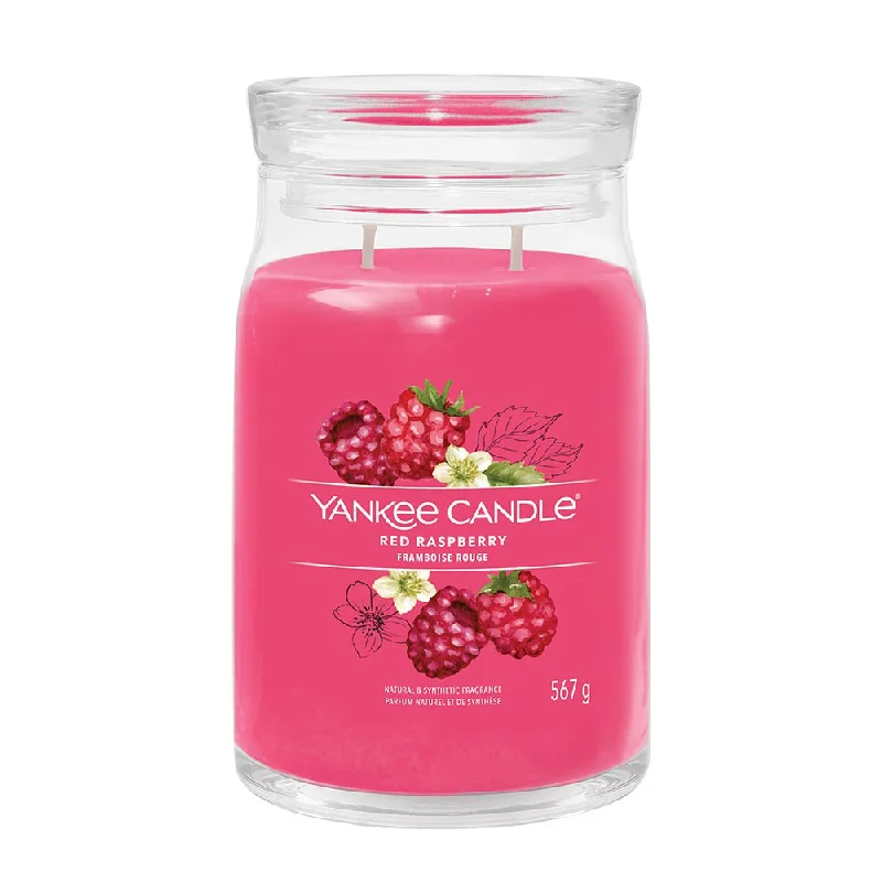 Men's slippers with a padded footbed for all - day comfort Yankee Red Raspberry Signature Large Jar Men's slippers with a padded footbed for all - day comfort Yankee Red Raspberry Signature Large Jar
