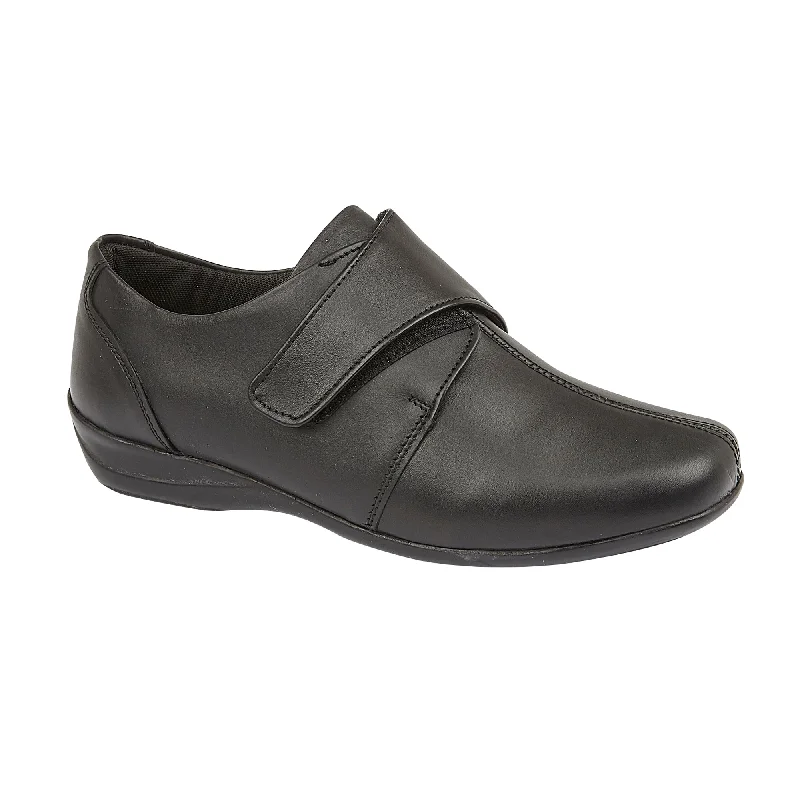 Men's slippers with a soft, flexible sole MERE - BLACK LEATHER
