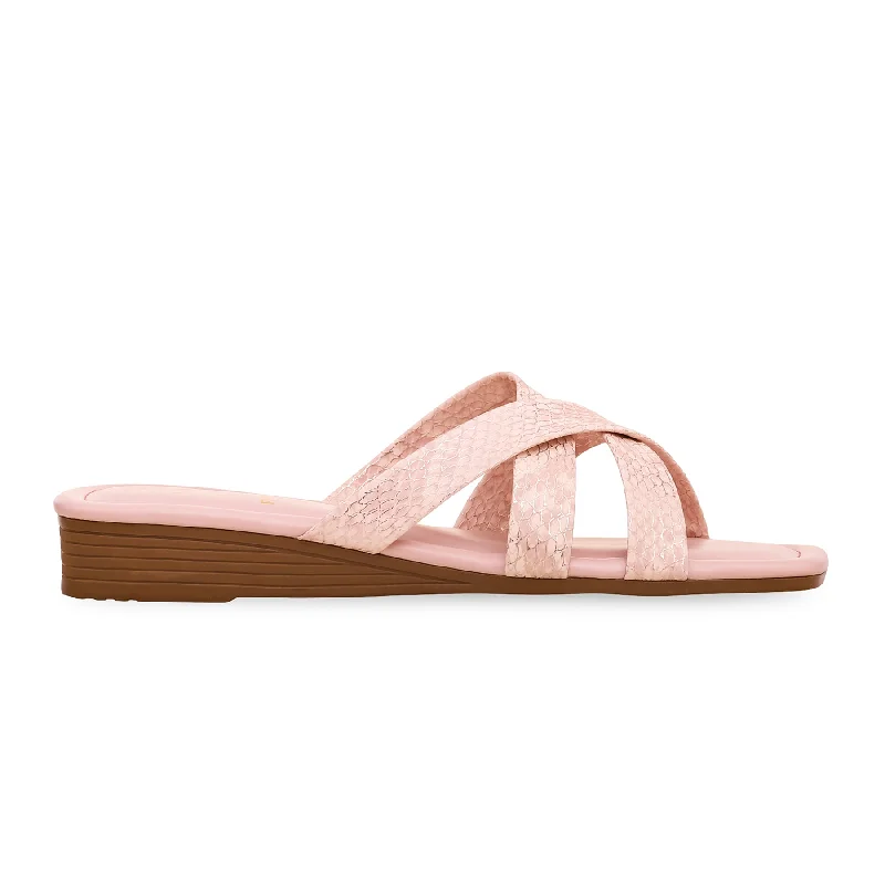 Men's slippers with a soft, flexible sole Pink Formal Slipper FR8191