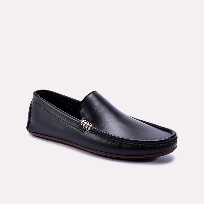 Men's loafers with a moc - toe design Men's loafers with a moc - toe design Loafer Shoes Black 0130764
