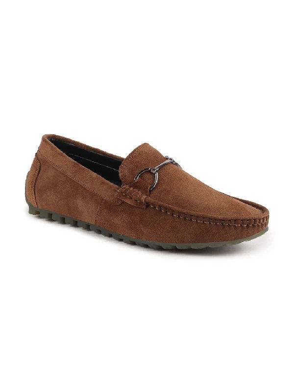 Men's casual shoes with a padded heel for comfort Men Camel Horsebit Buckle Suede Leather Slip On Driving Loafers Men's casual shoes with a padded heel for comfort Men Camel Horsebit Buckle Suede Leather Slip On Driving Loafers