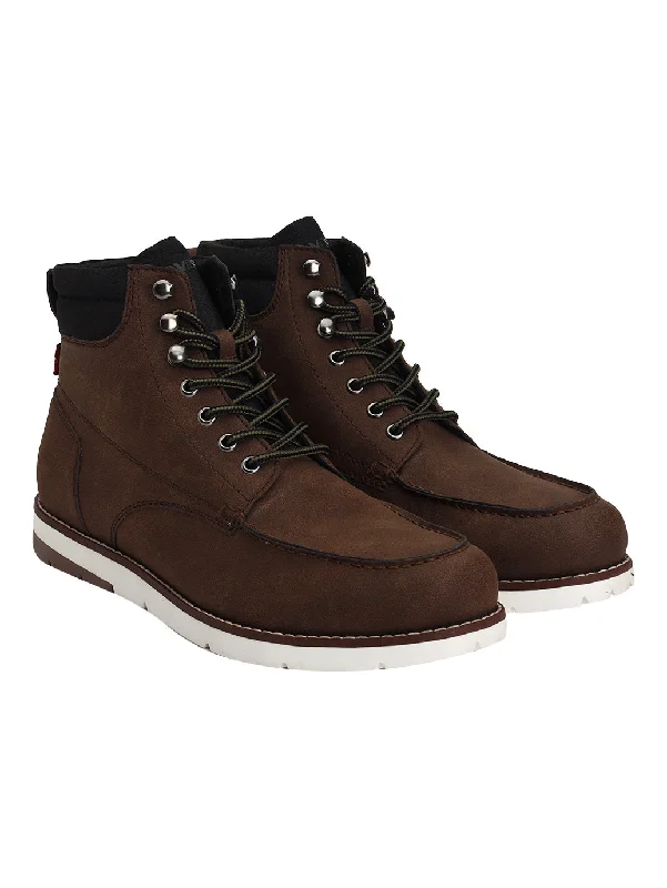 Men's casual shoes with a metallic trim Men's Brown Solid Boots