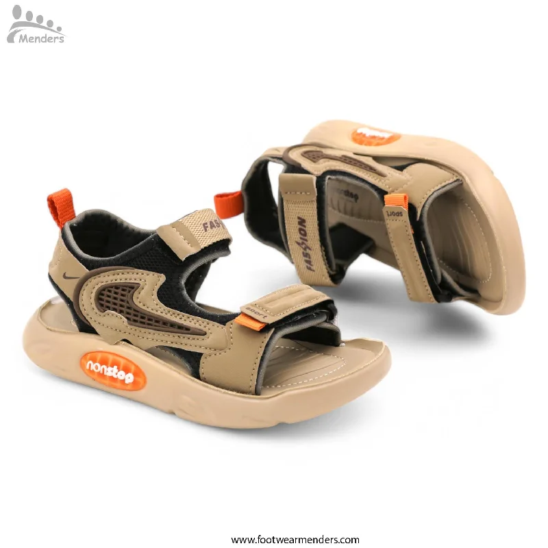 Men's plush slippers with a faux fur lining C1 kids sandal