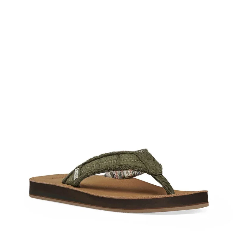 Men's sandals with a wide strap for support Men's sandals with a wide strap for support Men's Shoes Sanuk FRAID NOT SOFT TOP Casual Flip Flop Sandals 1116736 DARK OLIVE Men's sandals with a wide strap for support Men's sandals with a wide strap for support Men's Shoes Sanuk FRAID NOT SOFT TOP Casual Flip Flop Sandals 1116736 DARK OLIVE