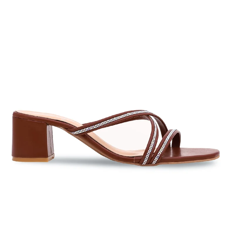 Men's slippers with a leather sole for a classic look Brown Formal Slipper FR8187