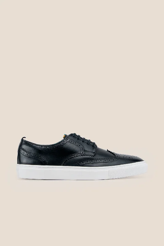 Men's casual shoes with a padded heel for comfort Stan Black