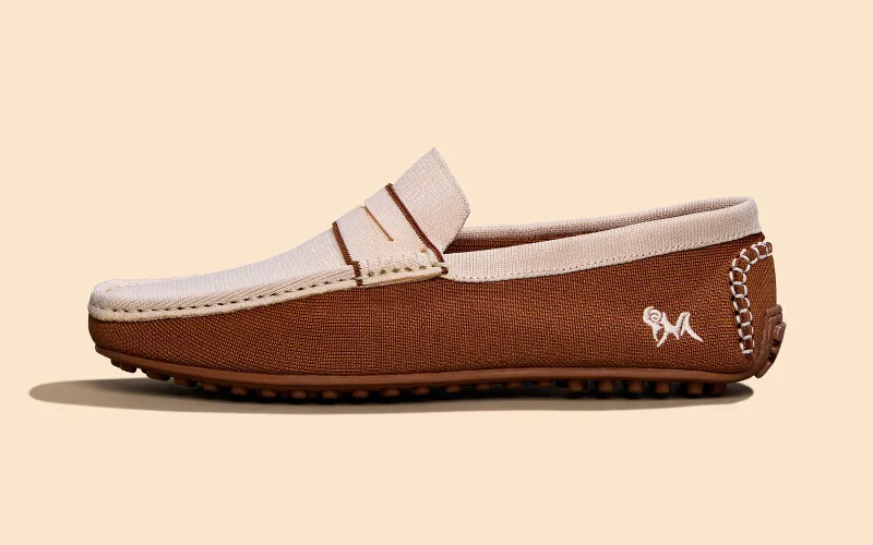 Men's loafers with a tassel front for a classic look Men's loafers with a tassel front for a classic look ReLive Knit Color Block Loafers : Beige/Brown Men's loafers with a tassel front for a classic look Men's loafers with a tassel front for a classic look ReLive Knit Color Block Loafers : Beige/Brown