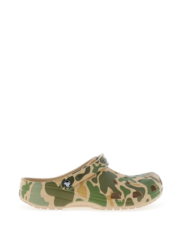 Men's casual shoes with a sporty look and feel Crocs Mens Classic Printed Camo Clogs, Chai & Tan Men's casual shoes with a sporty look and feel Crocs Mens Classic Printed Camo Clogs, Chai & Tan