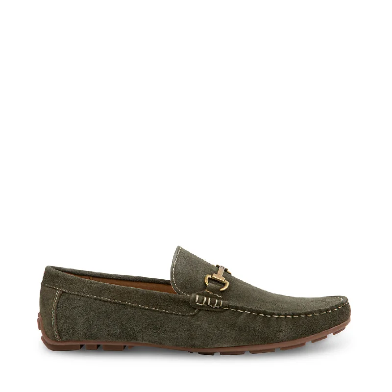 Men's loafers with a cushioned footbed Men's loafers with a cushioned footbed MAURIE GREEN SUEDE Men's loafers with a cushioned footbed Men's loafers with a cushioned footbed MAURIE GREEN SUEDE