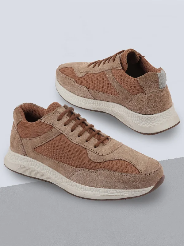 Men's casual sneakers with a mesh upper Men Cheeku Suede Leather Lace Up Casual Sneaker Shoes Men's casual sneakers with a mesh upper Men Cheeku Suede Leather Lace Up Casual Sneaker Shoes