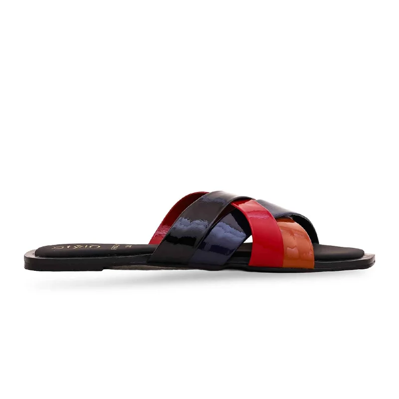Leather men's slippers with a mule style Multy Formal Slipper FR8201