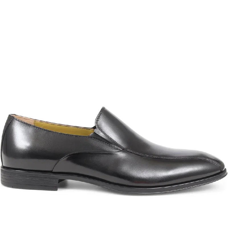 Men's casual shoes with a metallic trim Smart Leather Loafers - RONEN / 324 360