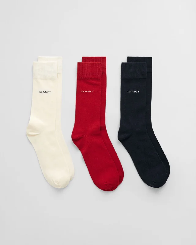 Men's slippers with a decorative pom - pom or tassel GANT Mens 3 Pack Soft Cotton Socks Cream Men's slippers with a decorative pom - pom or tassel GANT Mens 3 Pack Soft Cotton Socks Cream