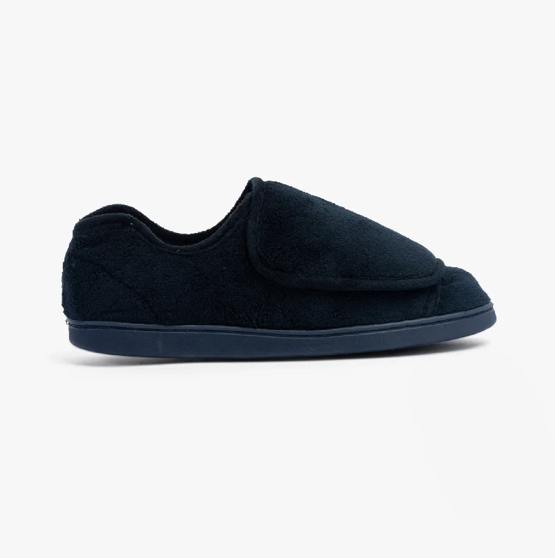 Slipper - boot style men's slippers for cold feet Dr Keller VELVIT Mens Slippers Navy