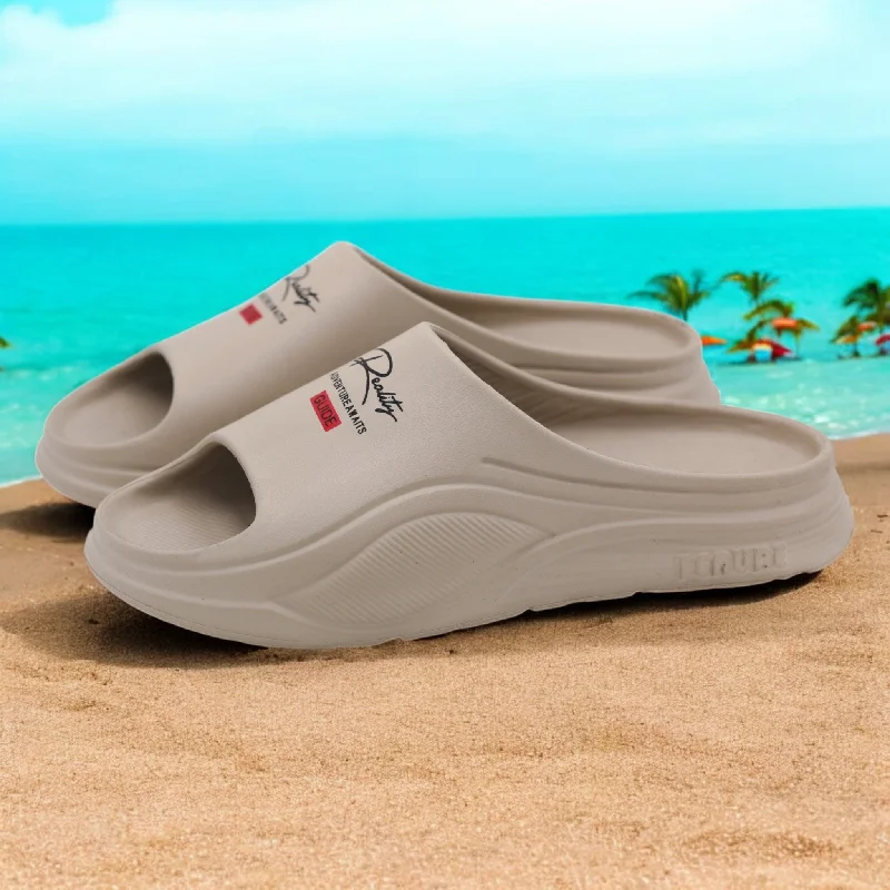 Men's slippers with a stretchy side panel for a better fit M0562 men slipper
