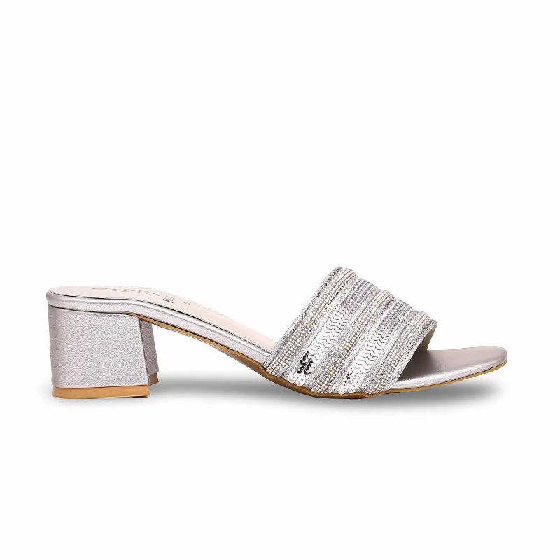 Men's slippers with a soft, flexible sole Silver Fancy Slipper FN7830