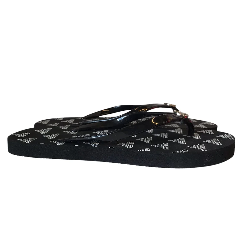 Men's sandals with a leather lining for comfort Men's sandals with a leather lining for comfort Sandals Flip Flops By Guess In Black & White, Size:6 Men's sandals with a leather lining for comfort Men's sandals with a leather lining for comfort Sandals Flip Flops By Guess In Black & White, Size:6