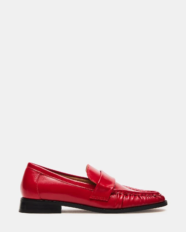 Men's loafers with a perforated leather upper for ventilation Men's loafers with a perforated leather upper for ventilation RIDLEY RED LEATHER Men's loafers with a perforated leather upper for ventilation Men's loafers with a perforated leather upper for ventilation RIDLEY RED LEATHER