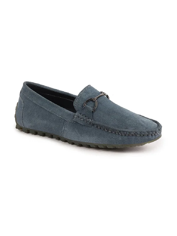 Men's casual sneakers with a mesh upper Men Grey Horsebit Buckle Suede Leather Slip On Driving Loafers Men's casual sneakers with a mesh upper Men Grey Horsebit Buckle Suede Leather Slip On Driving Loafers