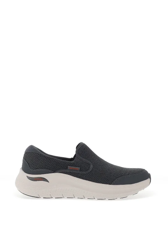 Men's casual sneakers with a mesh upper Skechers Arch-Fit 2.0 Slip-On Shoes, Charcoal Men's casual sneakers with a mesh upper Skechers Arch-Fit 2.0 Slip-On Shoes, Charcoal