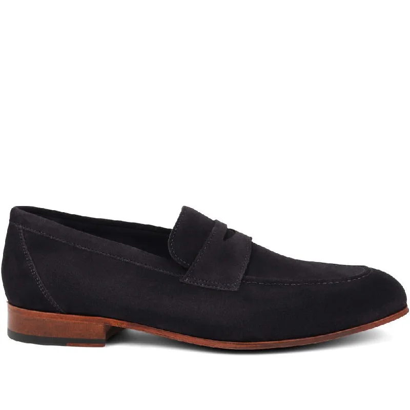 Navy Suede