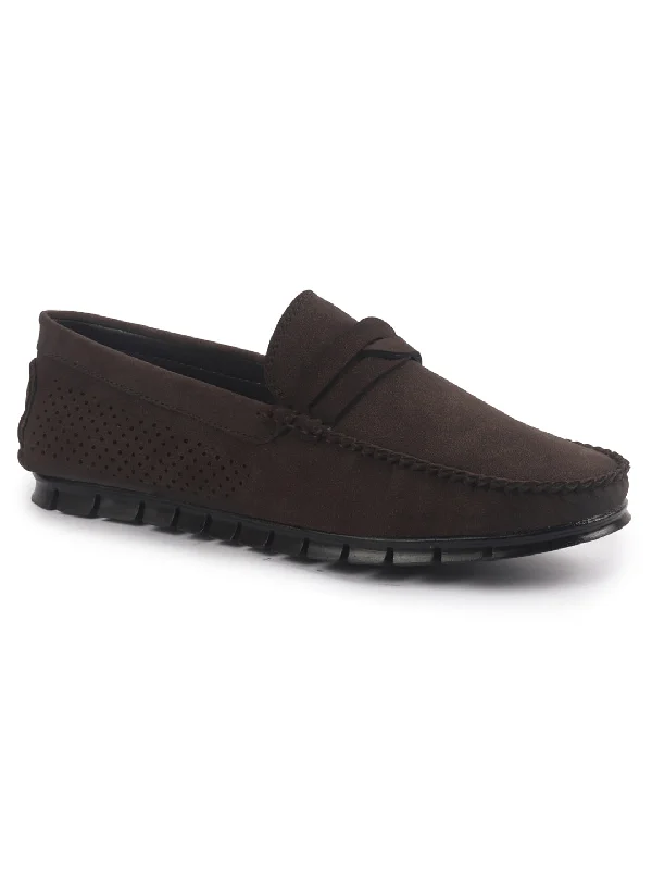 Men's casual shoes with a metallic trim Men Suede Caual Slip-On Shoe Driving Loafers Anti Skid Sole Breathable with Memory Cushioned Insole Men's casual shoes with a metallic trim Men Suede Caual Slip-On Shoe Driving Loafers Anti Skid Sole Breathable with Memory Cushioned Insole