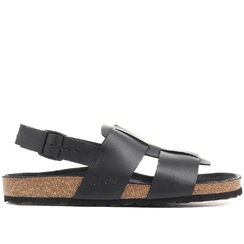 Men's casual shoes with a geometric pattern Leather Sandals - WOKINGHAM / 323 926