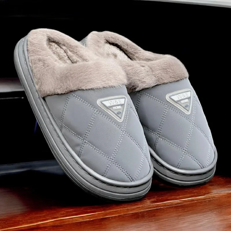 Men's slippers with a rubber sole for outdoor use M0420 half shoes
