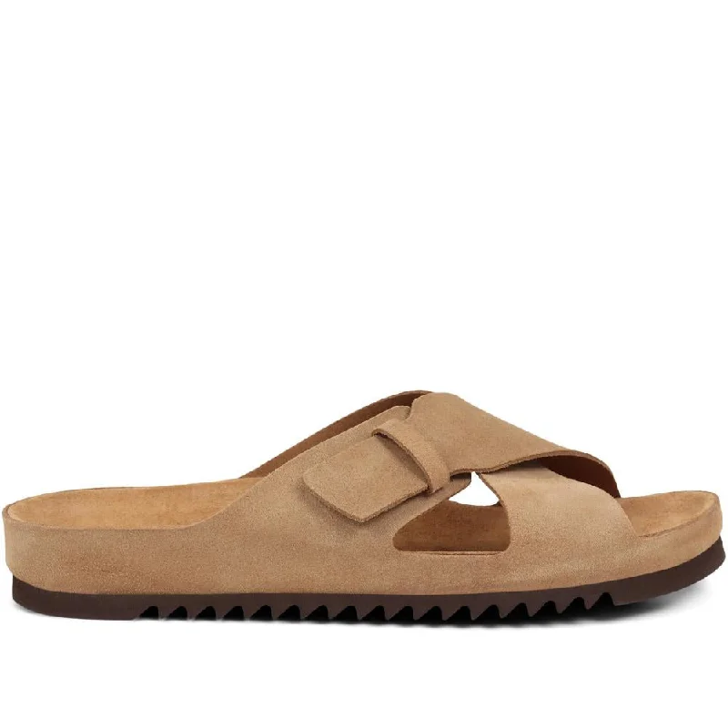 Men's casual shoes with a floral print for a unique style Wavy Leather Mules - WAVY / 325 411 Men's casual shoes with a floral print for a unique style Wavy Leather Mules - WAVY / 325 411
